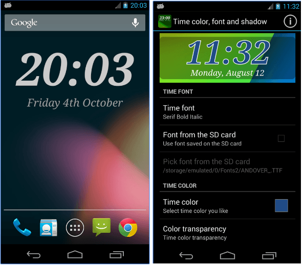 Oppo clock widget app